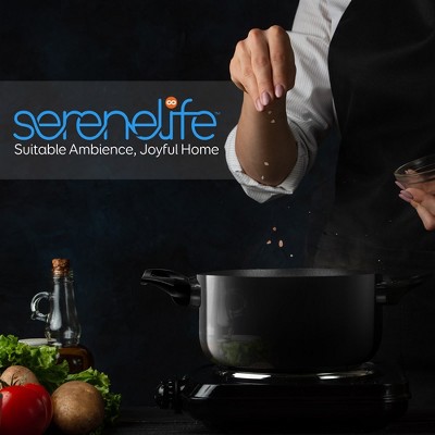 SereneLife 20 - Piece Non-Stick Aluminum Cookware Set