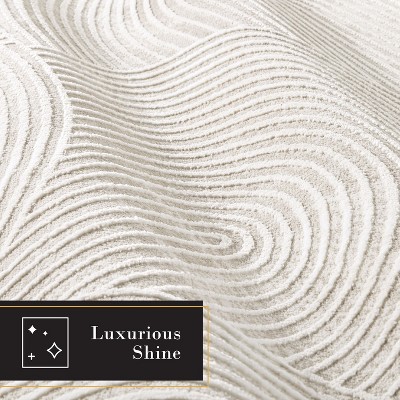 Maya Ivory High-Low Texture Rectangular Runner Rug