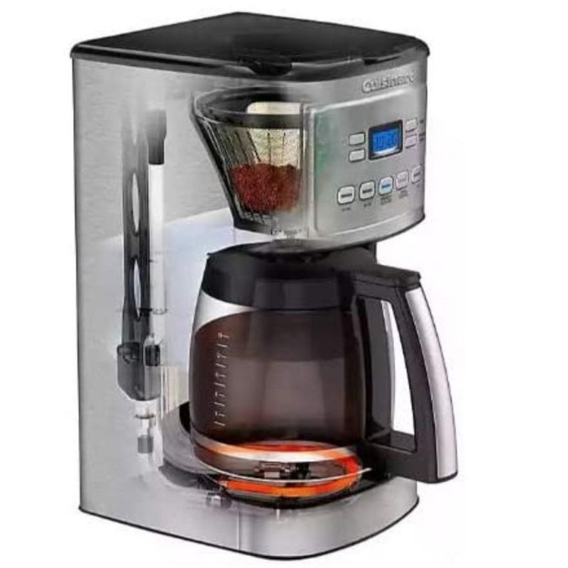 Cuisinart DCC-1800FR 14 Cup Programmable Coffee Maker with Hotter Coffee Option Silver - Certified Refurbished, 3 of 4