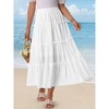 INSPIRE CHIC Women's High Waist A Line Boho Midi Skirt - 3 of 4