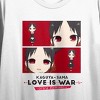 Kaguya-sama: Love Is War -Ultra Romantic- Chibi Character Women's White Short Sleeve Crop Tee - 2 of 3