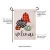 Mixed Pattern Pumpkins "Welcome" Garden Suede Flag, SNL - 2 of 4