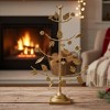 Christmas Gold Metal Tree with Leaves 36.5 Inch Height Iron Tabletop Display 21.5 Inch Length by Melrose - 3 of 3