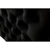Simple Relax Velvet Chair with 1 Pillow in Black - 4 of 4