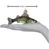 Old World Christmas Glass Blown Ornament for Christmas Tree, Walleye Fish - 3 of 3