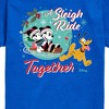 Boys' - Disney - Mickey, Minnie, & Pluto Sleigh Ride Together Christmas Short Sleeve Graphic T-Shirt - 2 of 4