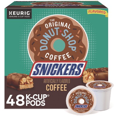 The Original Donut Shop Snickers Flavored Coffee K-Cups, 48/Box
