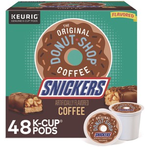 The Original Donut Shop Snickers Flavored Coffee K-Cups, 48/Box - 1 of 1