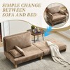 Foldable Sofa Bed Recliner, 3-in-1 Convertible Sleeper Accent Chair with Pillows and Side Pockets Ideal for Small Spaces - ModernLuxe - 4 of 4
