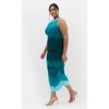 Women's Plus Size Halo Ombre Dress - green | CITY CHIC - 3 of 4