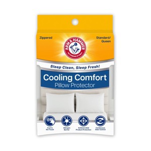 Arm & Hammer Standard/Queen Cooling Comfort Pillow Protector - 1 of 4