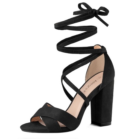 Black criss shop cross heels