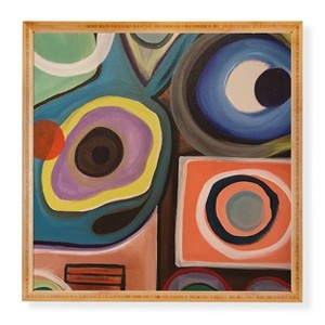 Deny Designs Tina Salazar Abstract Painting Framed Wall Art Bamboo - 1 of 3