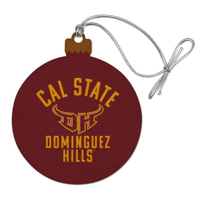 California State University Dominguez Hills Toros Logo Wood Christmas Tree Holiday Ornament
