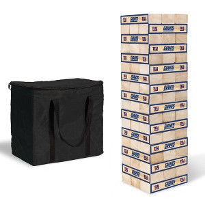 NFL New York Giants Giant Wooden Tumbling Tower - 1 of 4