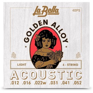 La Bella Golden Alloy 6-String Acoustic Guitar Strings - 1 of 1