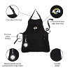 Evergreen Los Angeles Rams Black Grill Apron- 26 x 30 Inches Durable Cotton with Tool Pockets and Beverage Holder - 3 of 4