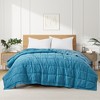 Peace Nest Oversized Reversible Microfiber Bedding Blankets, Lightweight and Soft with Satin Trim - 2 of 4