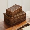 Plum & Post Burma Rattan Rectangular Lidded Boxes Set of 2 - 4 of 4