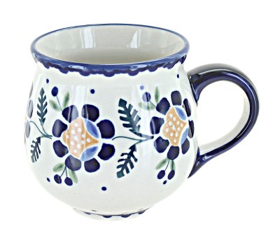 Blue Rose Polish Pottery K090  Manufaktura Bubble Mug