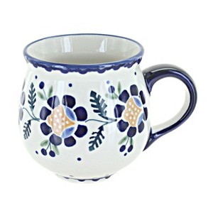 Blue Rose Polish Pottery K090  Manufaktura Bubble Mug - 1 of 2