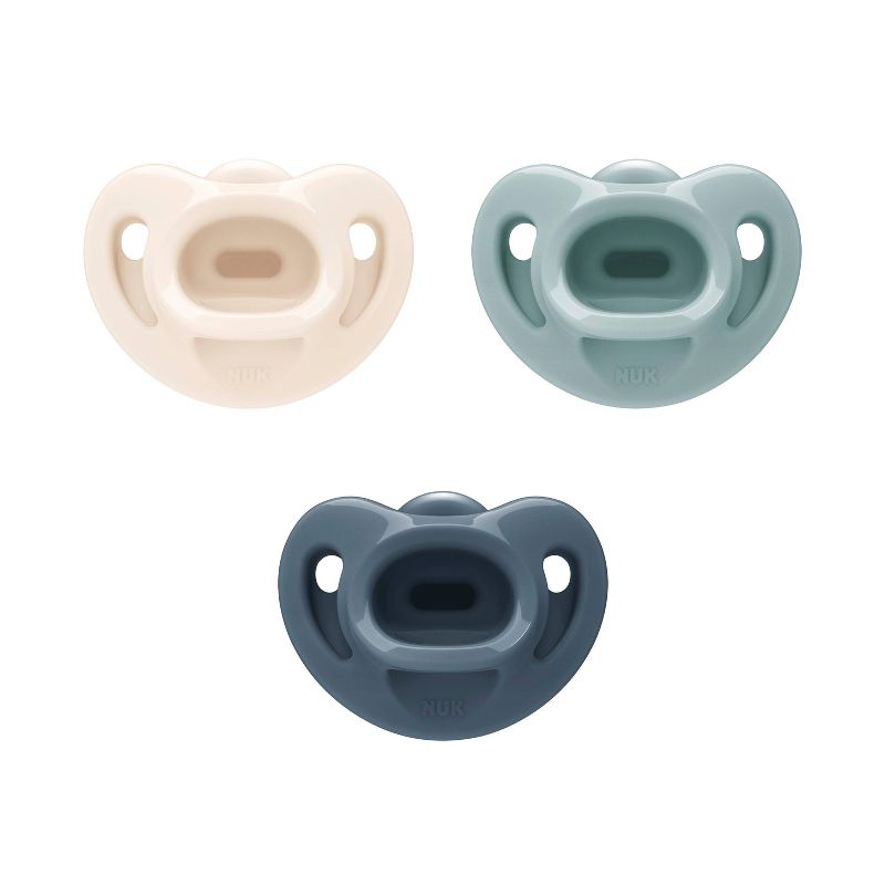 NUK for Nature Sustainable Silicone Pacifier 0-6m - Neutral - 3ct, 1 of 5
