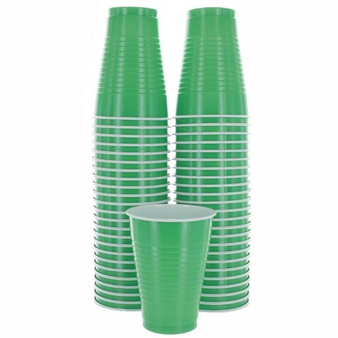 Sparksettings Green Disposable Plastic Cups 18oz, 50 Pack : Target
