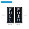 Unique Bargains Self-Adhesive Waterproof Convenience Stores Push Pull Door Sign 2 Set - 2 of 4