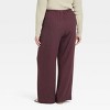Women's Mid-Rise Wide Leg Linen Pull-On Pants - A New Day™ - 2 of 3