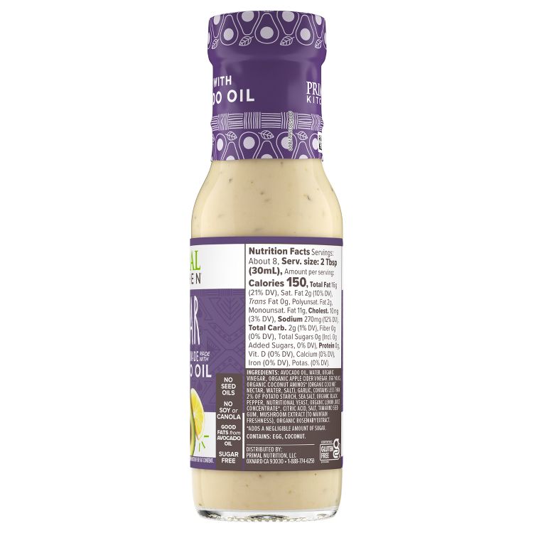Primal Kitchen Dairy-Free Caesar Dressing with Avocado Oil - 8 fl oz, 2 of 8