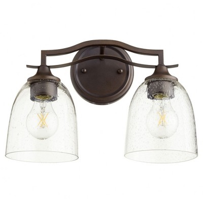 Quorum Lighting Jardin Oiled Bronze 2-Light Wall Sconce