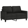 vidaXL Sofa Set Black Fabric (100% polyester), metal, textilene, plywood - 3 of 4