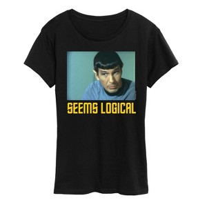 Women's - Star Trek - Spoc Seems Logical Short Sleeve Graphic T-Shirt - 1 of 4