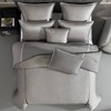 Riverbrook Home 7pc Queen Kendall Comforter Bedding Set Gray: Woven Polyester, Includes Euro Shams & Decor Pillows - 3 of 4