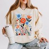 Simply Sage Market Women's Lightweight Garment Dyed Graphic Sweatshirt Rustic Flowers - 2 of 4