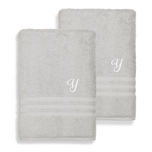 Linum Home Textiles 100% Turkish Cotton 2PC Denzi Bath Towel Set - 1 of 1