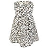 Hudson Baby Infant and Toddler Girls Cotton Dress and Cardigan Set, Leopard Hearts - 4 of 4
