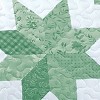 Collections Etc Oversized Classic Star Patchwork Floral Border Quilt - 3 of 3