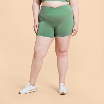 Blogilates Women's Criss Cross Scrunch Bike Shorts