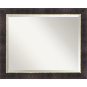 Amanti Art Odin Antique Bronze Beveled Wood Framed Bathroom Vanity Wall Mirror - 1 of 4