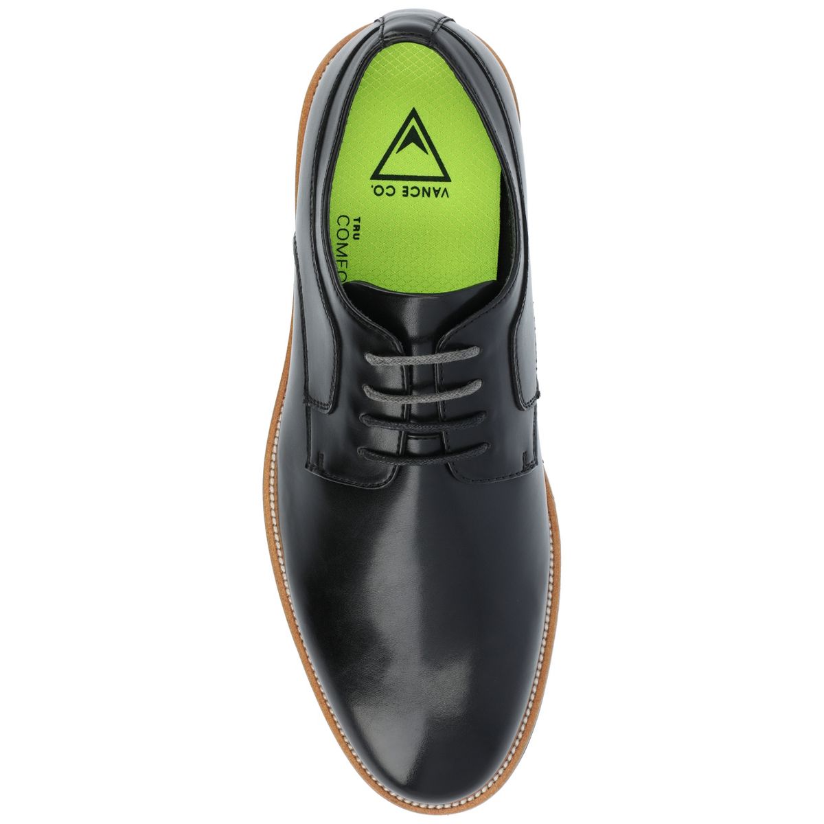 Vance Mens William Plain Toe Lace-up Derby - thumbnail 4
