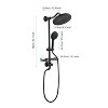 Kumasinova 4-Function Shower System Set with 10" Fixed Rain Showerhead,Dual Showerheads Combo with Adjustable Slide Bar and Soap Dish - 4 of 4