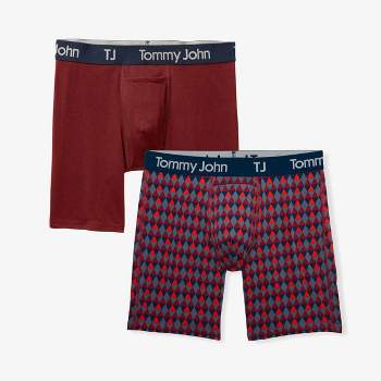 TJ | Tommy John™ Men's 6" Boxer Briefs 2pk - Burgundy/Red