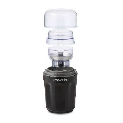 Proctor Silex Black Electric Blade Coffee Grinder with Sound Shield