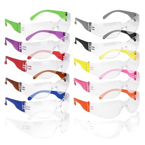 Bison Life Hyline Safety Glasses, Anti Scratch, Anti Fog & Impact Resistant Lens, ANSI Z87.1, 12-Pack - 1 of 4
