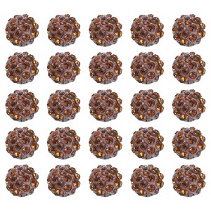 Unique Bargains Sparkling Disco Crystal Rhinestone Clay Beads DIY Craft Round Bead 0.4" 50 Pcs - 1 of 4