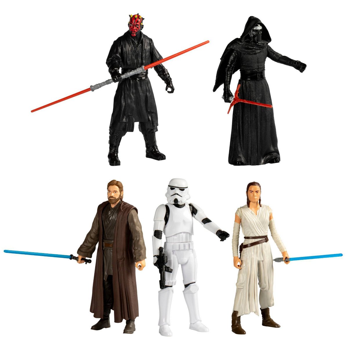 Детские фигурки Star Wars Galactic Good vs. Evil 6" Action Figure Set - 5pk( Target Exclusive) — фото 4
