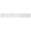 vidaXL Galvanized Iron Arched Gabion Basket, Decorative and Sound-Insulating Garden Barrier with Durable Construction and Wide Application, Silver - 4 of 4
