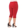 Rekucci Women's Plus Size Pull-On Mid-Rise Capri Pants with Tummy Control - 3 of 4