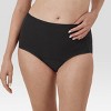 Hanes Women's 3pk Super Period Briefs - Black - image 3 of 4